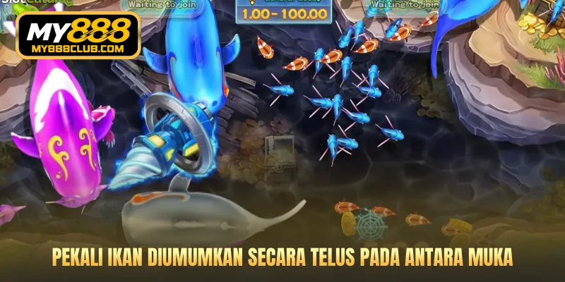 Pekali ikan diumumkan secara telus pada antara muka